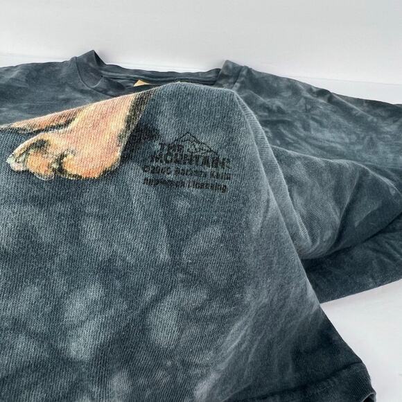 VTG The Mountain Large Tie Dye Rottweiler Graphic Cotton T Shirt Leather Tag - Picture 6 of 9